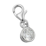 Anhänger Charm Zirkonia-weiß Silber 925