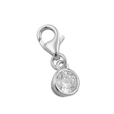 Anhänger Charm Zirkonia-weiß Silber 925