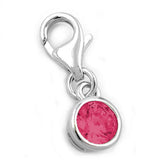 Anhänger Charm Zirkonia-rot Silber 925