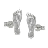 Stecker 11x4mm Füße glänzend Silber 925