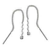 Durchzieher 57x2mm Welle Zirkonia Silber 925