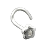 Nasenstecker 3,5mm Blume mit Zirkonia und Spirale Silber 925