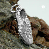 Anhänger, Fußballschuh, Silber 925
