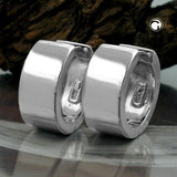 Creole ca. 18x8mm rhodiniert Silber 925
