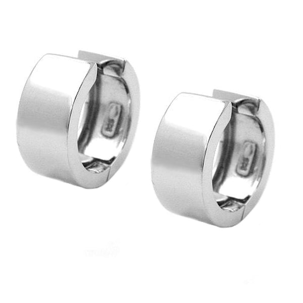 Creole ca. 18x8mm rhodiniert Silber 925