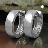 Creole ca. 17x5mm rhodiniert Silber 925