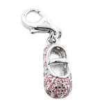 Anhänger Charm Babyschuh rosa Silber 925