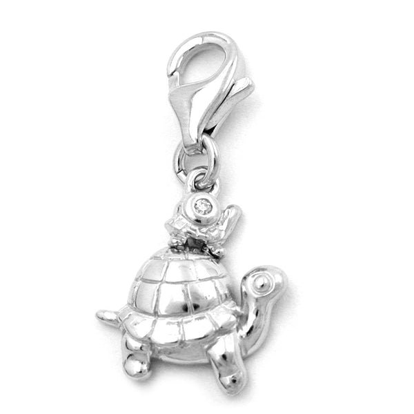 Anhänger Charm Schildkröte, Silber 925