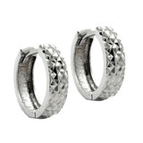 Creole diamantiert rhodiniert Silber 925