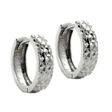Creole diamantiert rhodiniert Silber 925