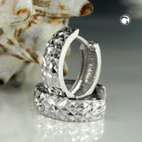 Creole diamantiert rhodiniert Silber 925