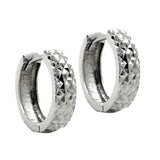 Creole diamantiert rhodiniert Silber 925