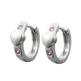 Creole, Herz mit Zirkonia, Silber 925