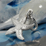 Anhänger, Charm, Seestern, Silber 925