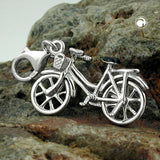 Anhänger, Charm Fahrrad, Silber 925