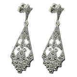 Stecker 43x14mm Hänger Markasit Silber 925