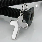 Anhänger, Charm, Kreuz, Silber 925