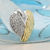 Anhänger Engelsflügel bicolor, Silber 92