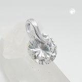 Anhänger, Zirkonia rund, Silber 925