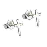 Stecker 7x5mm Kreuz glänzend Silber 925