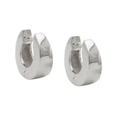Creole 13x5mm Klappscharnier Trapezform glänzend Silber 925