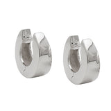 Creole 13x5mm Klappscharnier Trapezform glänzend Silber 925