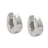 Creole 13x5mm Klappscharnier Trapezform glänzend Silber 925