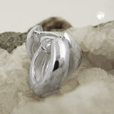 Creole, Klappcreole 12,5x4mm Silber 925