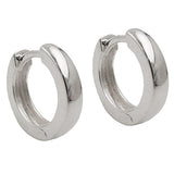 Creole, 13x3mm, glänzend, Silber 925