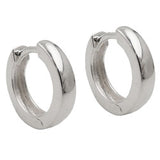 Creole, 13x3mm, glänzend, Silber 925