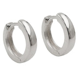Creole, 13x3mm, glänzend, Silber 925