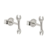 Stecker 8,6x2,5mm Schraubenschlüssel Silber 925