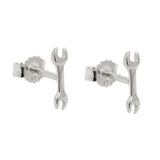 Stecker 8,6x2,5mm Schraubenschlüssel Silber 925