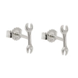 Stecker 8,6x2,5mm Schraubenschlüssel Silber 925