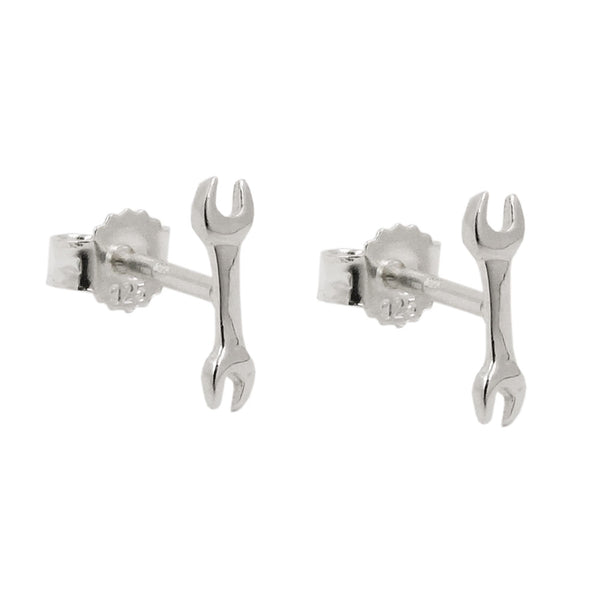 Stecker 8,6x2,5mm Schraubenschlüssel Silber 925
