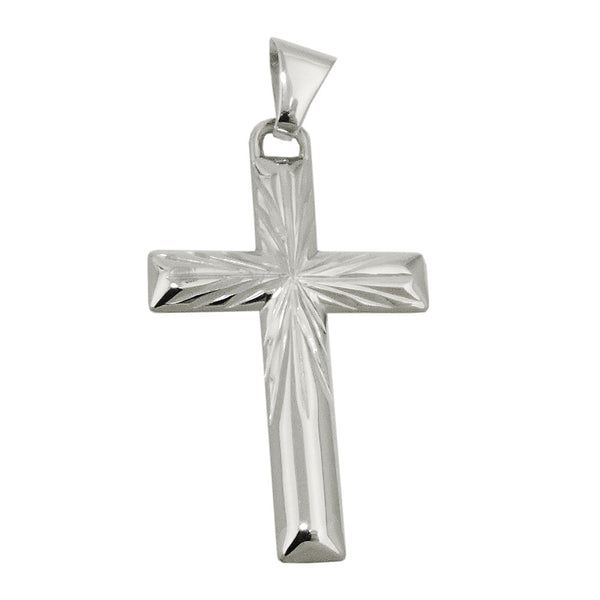 Anhänger 35x21mm Kreuz diamantiert Silber 925