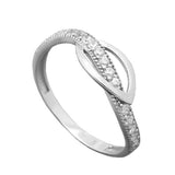 Ring 7mm mit vielen Zirkonias glänzend rhodiniert Silber 925 Ringgröße 60