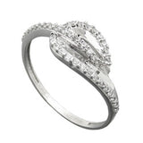Ring 8mm mit vielen Zirkonias glänzend rhodiniert Silber 925 Ringgröße 58