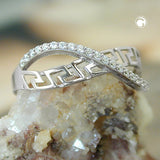 Ring, mit Zirkonias, Silber 925