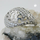 Ring, mit Zirkonias, Silber 925