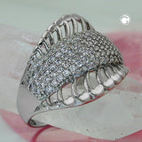 Ring, mit vielen Zirkonias, Silber 925